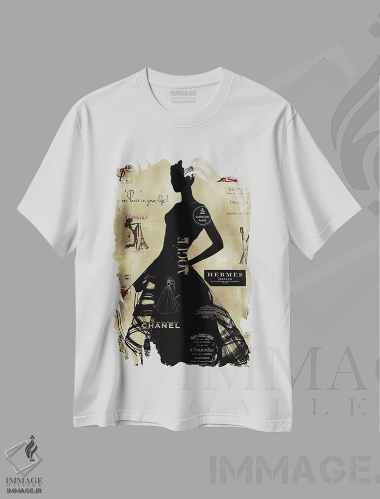تیشرت طرح دار مد سطح بالا روی طلا III، تزئینی اثر آماندا پیرسون | immage.ir