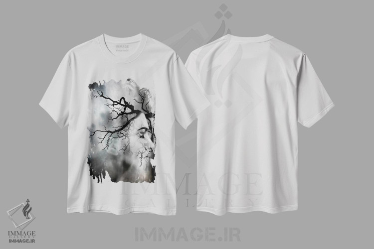 تیشرت طرح دار هوای بد، عکاسی سیاه و سفید اثر تاتیانا آم رِین | immage.ir