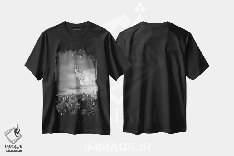 تیشرت طرح دار تاب، مدیوم اثر تاتیانا آم رِین | فروشگاه ایماژ