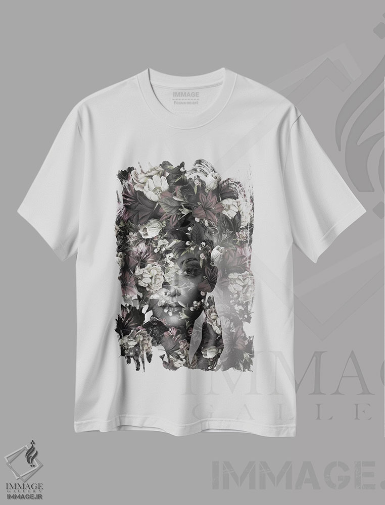 تیشرت طرح دار بهار II، عکاسی دو نوردهی اثر تاتیانا آم رِین | immage.ir
