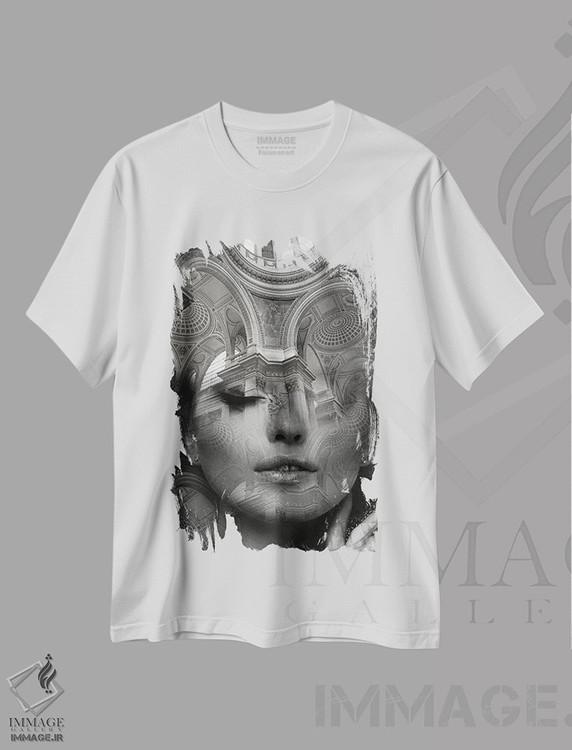 تیشرت طرح دار کلیسا، عکاسی سیاه و سفید اثر تاتیانا آم رِین | immage.ir