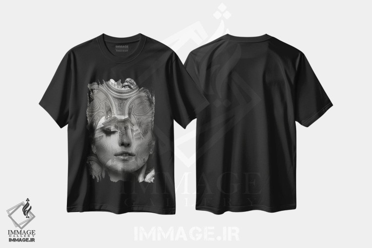 تیشرت طرح دار کلیسا، عکاسی سیاه و سفید اثر تاتیانا آم رِین | فروشگاه ایماژ