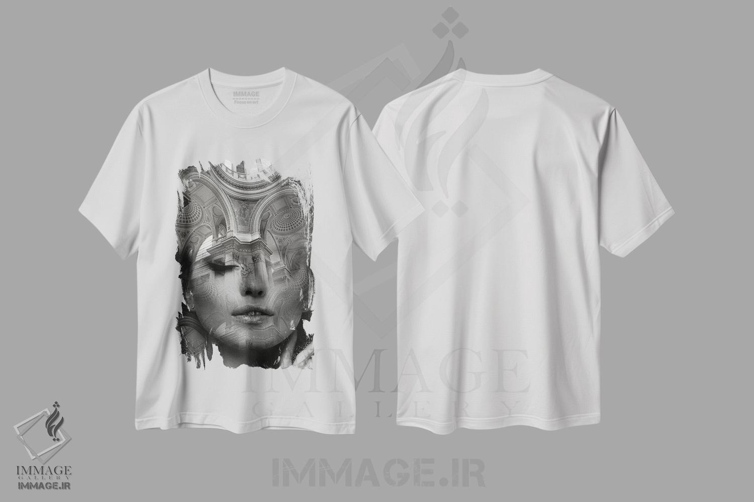 تیشرت طرح دار کلیسا، عکاسی سیاه و سفید اثر تاتیانا آم رِین | immage.ir