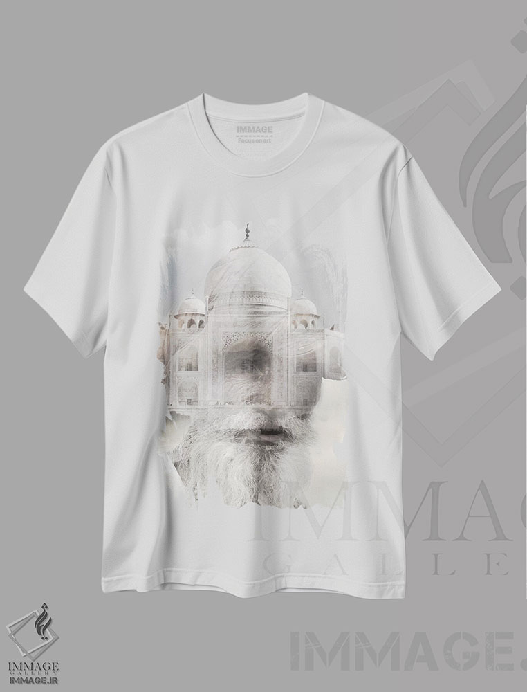 تیشرت طرح دار حکمت هندی، عکاسی دو نوردهی اثر تاتیانا آم رِین | immage.ir