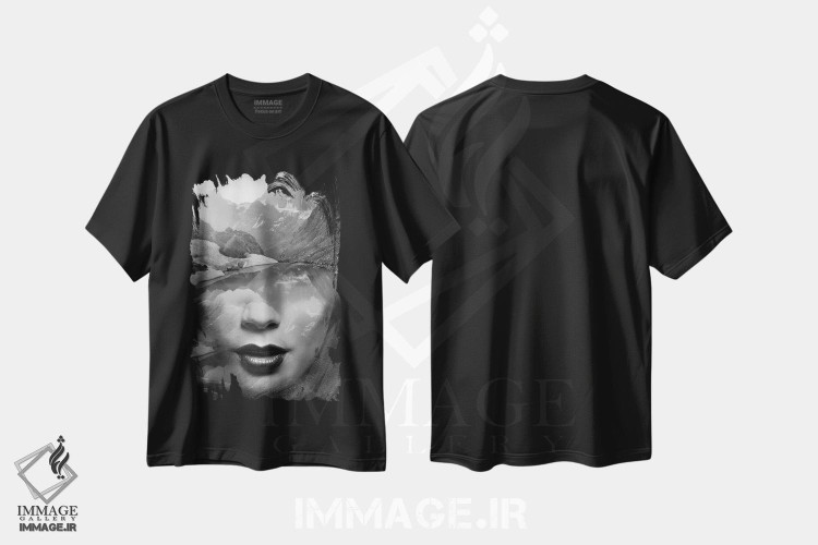 تیشرت طرح دار بانوی کوهستان، عکاسی دو نوردهی اثر تاتیانا آم رِین | فروشگاه ایماژ