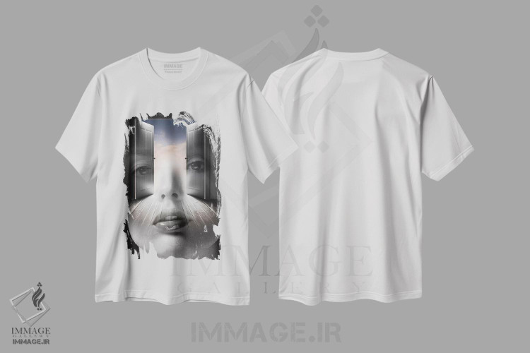 تیشرت طرح دار ذهنت را باز کن، عکاسی دو نوردهی اثر تاتیانا آم رِین | immage.ir