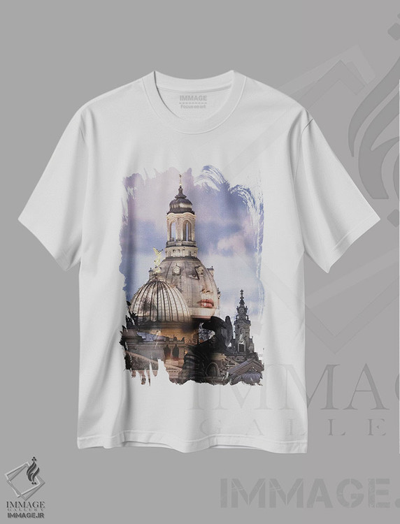 تیشرت طرح دار نوستالژی، عکاسی دو نوردهی اثر تاتیانا آم رِین | immage.ir