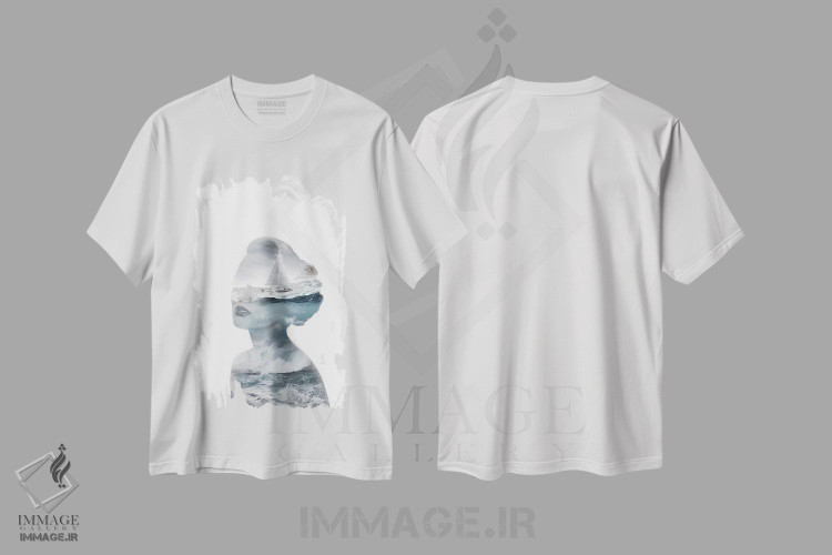 تیشرت طرح دار طوفان، عکاسی دو نوردهی اثر تاتیانا آم رِین | immage.ir
