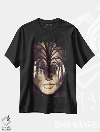 تیشرت طرح دار راهرو قوسی، عکاسی دو نوردهی اثر تاتیانا آم رِین | فروشگاه ایماژ