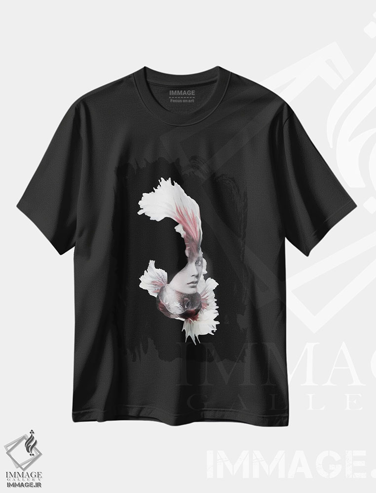 تیشرت طرح دار ماهیگیری VI، عکاسی دو نوردهی اثر تاتیانا آم رِین | فروشگاه ایماژ