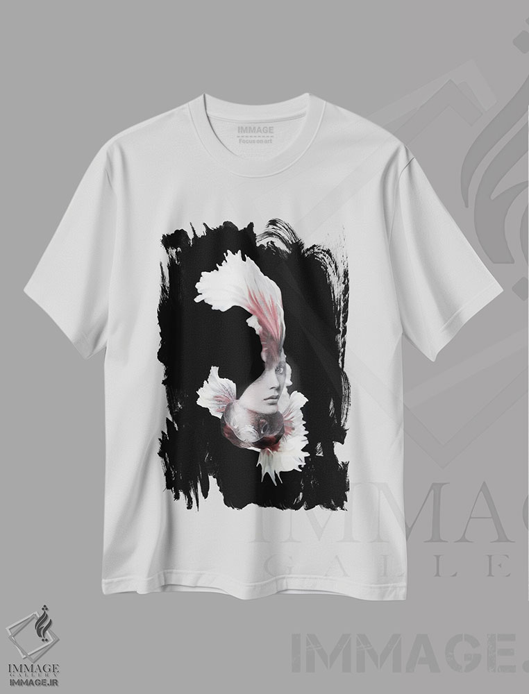 تیشرت طرح دار ماهیگیری VI، عکاسی دو نوردهی اثر تاتیانا آم رِین | immage.ir