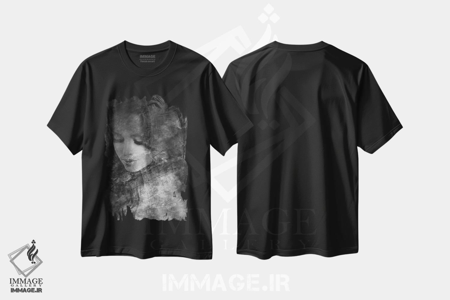 تیشرت طرح دار سیاه و سفید II، عکاسی سیاه و سفید اثر تاتیانا آم رِین | فروشگاه ایماژ
