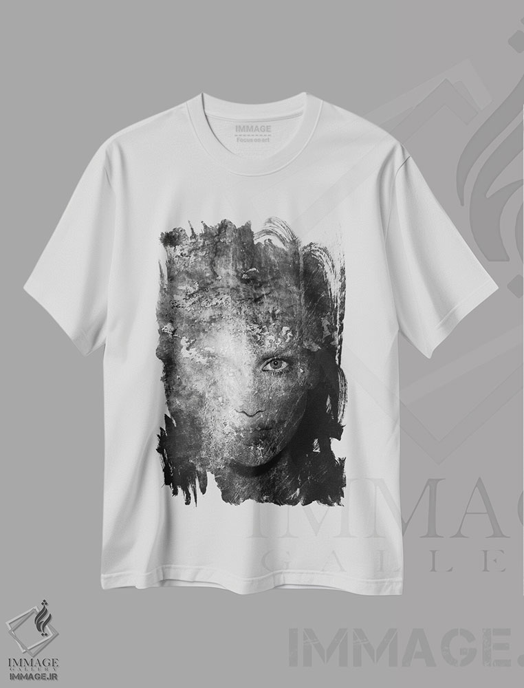 تیشرت طرح دار سیاه و سفید III، عکاسی سیاه و سفید اثر تاتیانا آم رِین | immage.ir