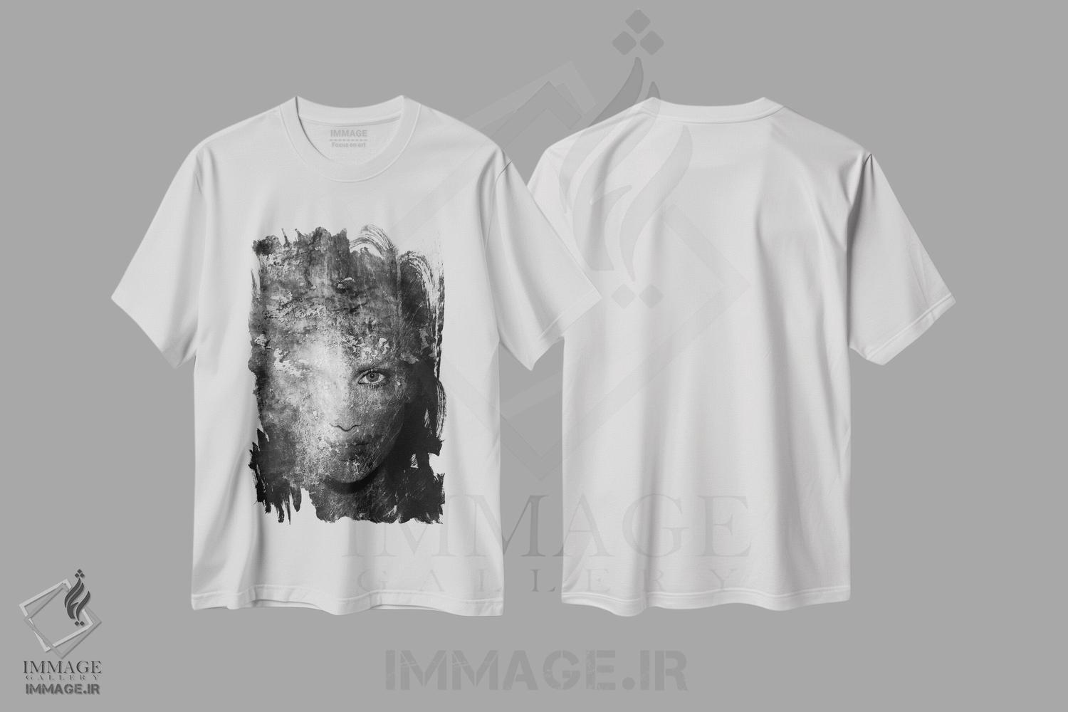 تیشرت طرح دار سیاه و سفید III، عکاسی سیاه و سفید اثر تاتیانا آم رِین | immage.ir