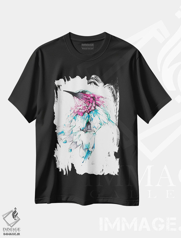 تیشرت طرح دار مرغ مگس خوار، هنر دیجیتال اثر الکسیس مارکو | فروشگاه ایماژ