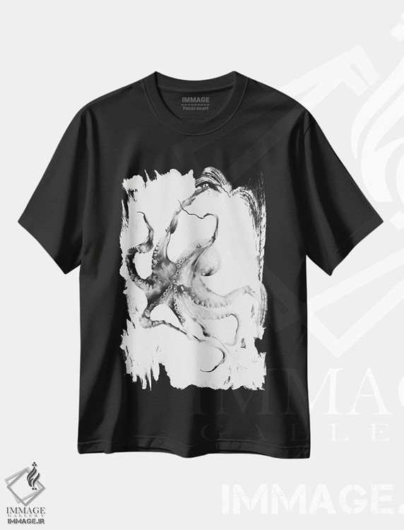 تیشرت طرح دار هشت پا، هنر دیجیتال اثر الکسیس مارکو | فروشگاه ایماژ