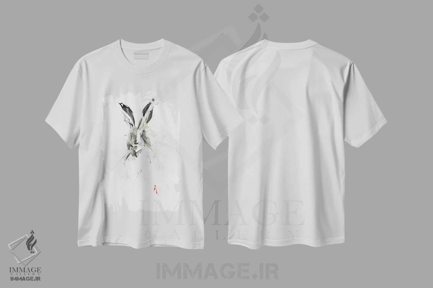 تیشرت طرح دار آقای خرگوش، هنر دیجیتال اثر الکسیس مارکو | immage.ir