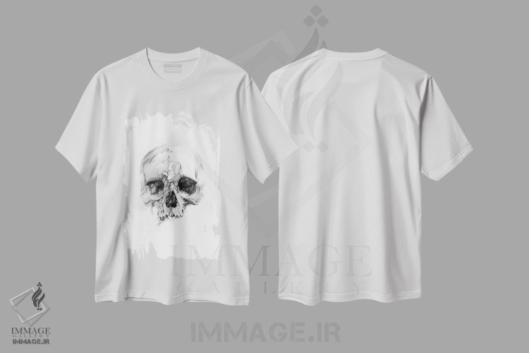 تیشرت طرح دار جمجمه XLVI، دکوراسیون جایگزین اثر الکسیس مارکو | immage.ir