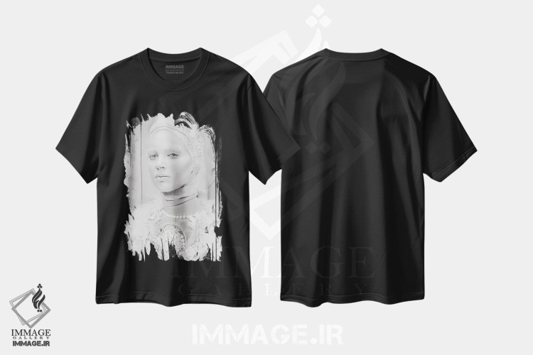 تیشرت طرح دار ملکه برفی، هنر دیجیتال اثر الکسیس مارکو | فروشگاه ایماژ