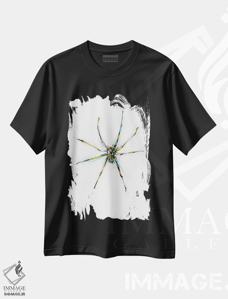 تیشرت طرح دار عنکبوت، دکوراسیون جایگزین اثر الکسیس مارکو | فروشگاه ایماژ