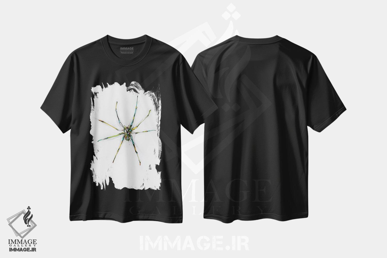 تیشرت طرح دار عنکبوت، دکوراسیون جایگزین اثر الکسیس مارکو | فروشگاه ایماژ