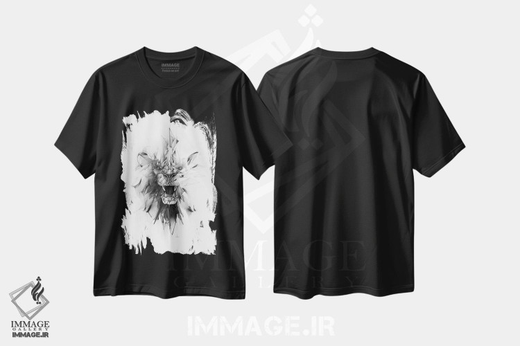 تیشرت طرح دار شیر سنگی، دکوراسیون جایگزین اثر الکسیس مارکو | فروشگاه ایماژ