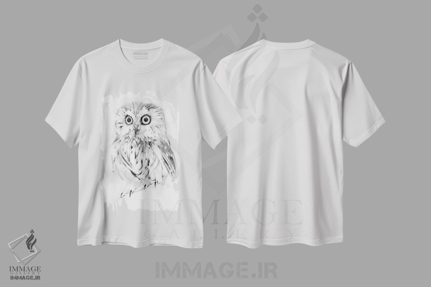 تیشرت طرح دار عاقل، هنر دیجیتال اثر الکسیس مارکو | immage.ir