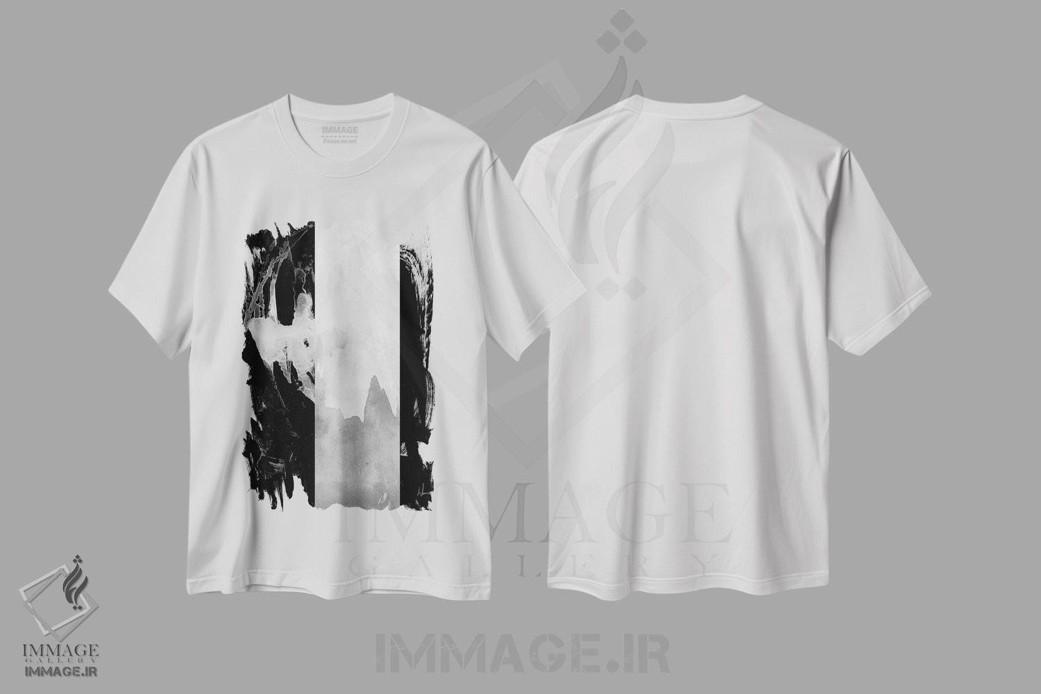 تیشرت طرح دار انتزاعی اثر الکسیس مارکو | immage.ir