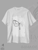تیشرت طرح دار سوخت پروانه ای، هنر تزئینی سیاه و سفید اثر الکسیس مارکو | immage.ir