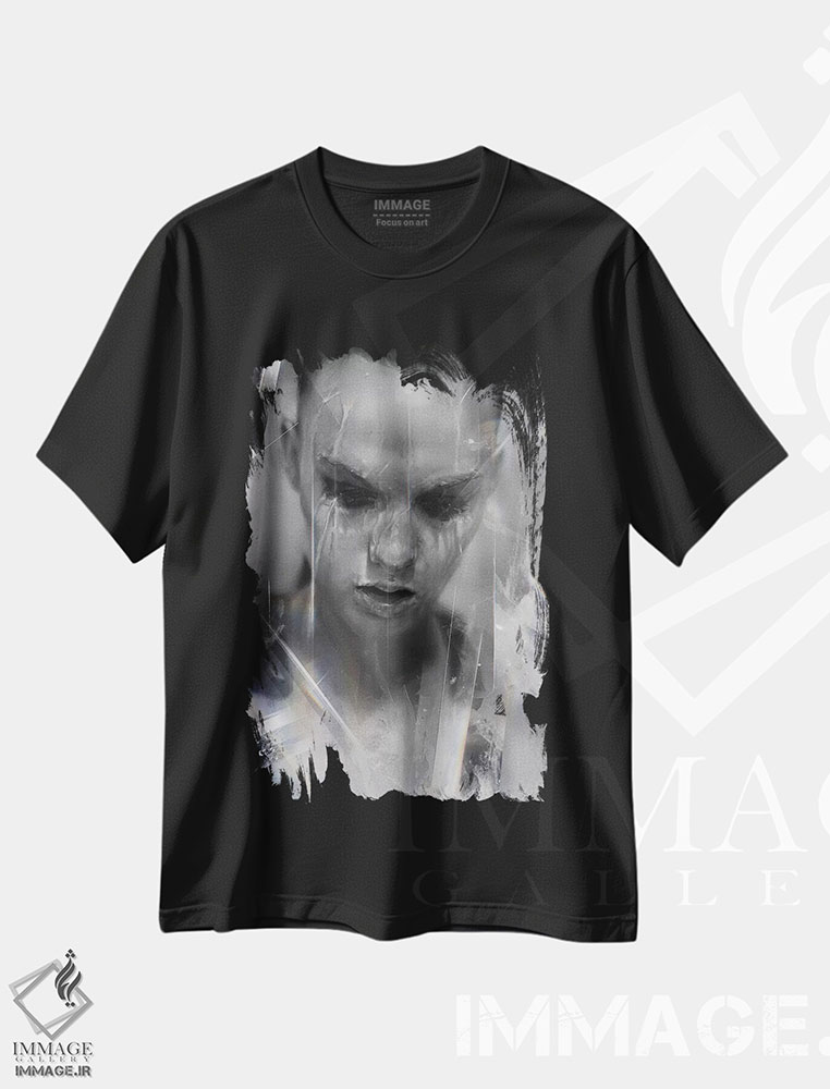 تیشرت طرح دار نوآر، مدیوم اثر الکسیس مارکو | فروشگاه ایماژ