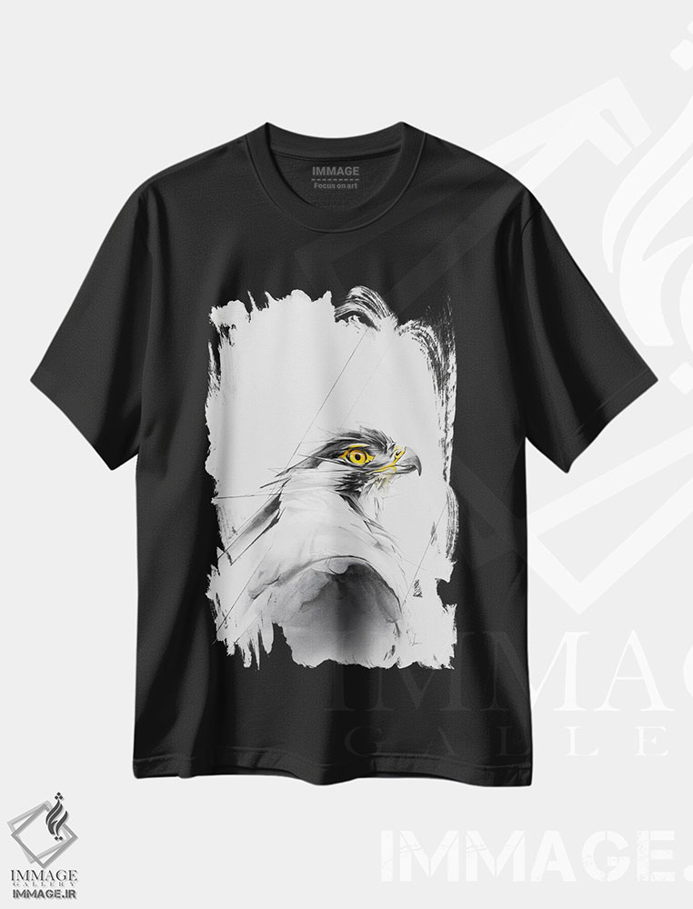تیشرت طرح دار عقاب در طبیعت، هنر فاخر معاصر اثر الکسیس مارکو | فروشگاه ایماژ