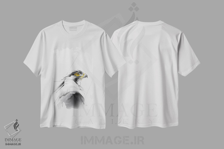 تیشرت طرح دار عقاب در طبیعت، هنر فاخر معاصر اثر الکسیس مارکو | immage.ir