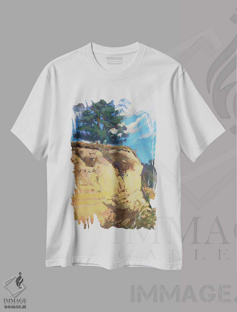 تیشرت طرح دار نقاشی درخت هجران، دکور معاصر اثر الکس مووچون | immage.ir