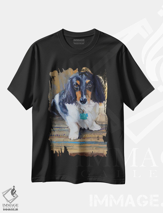 تیشرت طرح دار داشوند، هنر فاخر معاصر اثر الکس مووچون | فروشگاه ایماژ