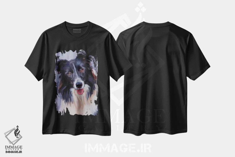 تیشرت طرح دار بردر کولی، هنر فاخر معاصر اثر الکس مووچون | فروشگاه ایماژ