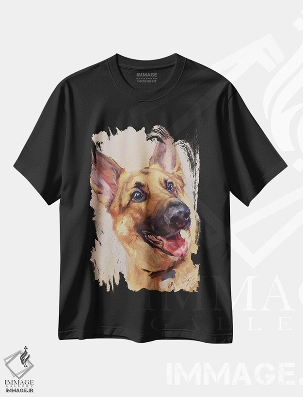 تیشرت طرح دار چوپان شاد، هنر فاخر معاصر اثر الکس مووچون | فروشگاه ایماژ