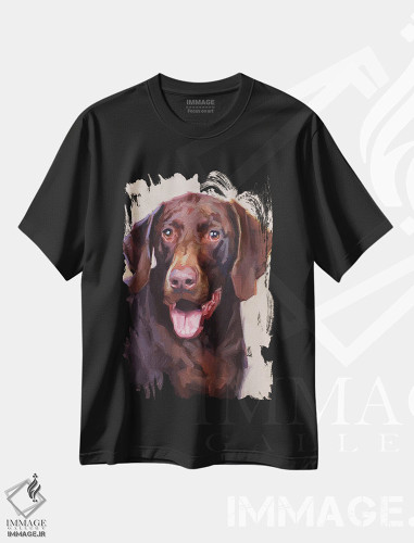 تیشرت طرح دار اشاره گر ژرمن شورت هِیر، هنر فاخر معاصر اثر الکس مووچون | فروشگاه ایماژ