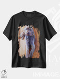 تیشرت طرح دار تابلوی نقاشی سگ، هنر فاخر معاصر اثر الکس مووچون | فروشگاه ایماژ