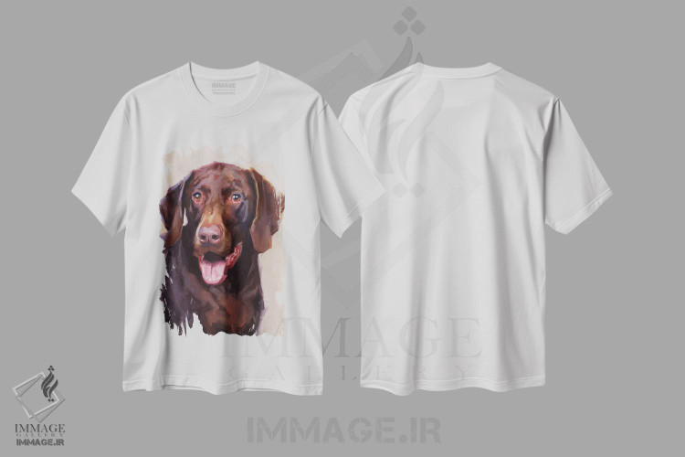تیشرت طرح دار اشاره گر ژرمن شورت هِیر، هنر فاخر معاصر اثر الکس مووچون | immage.ir