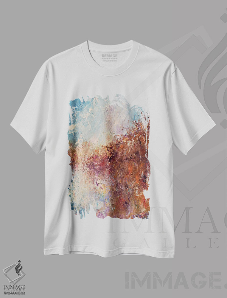 تیشرت طرح دار کنارهٔ رودخانه در صبح اثر اندرو مودی | immage.ir