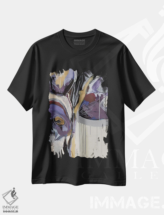 تیشرت طرح دار برداشت های گل ها ۲، مدیوم اثر آنجلا ماریـتز | فروشگاه ایماژ