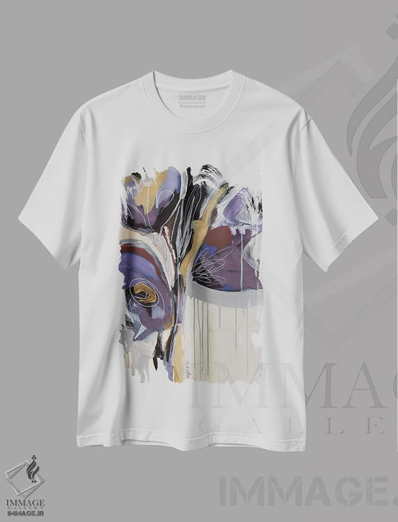 تیشرت طرح دار برداشت های گل ها ۲، مدیوم اثر آنجلا ماریـتز | immage.ir