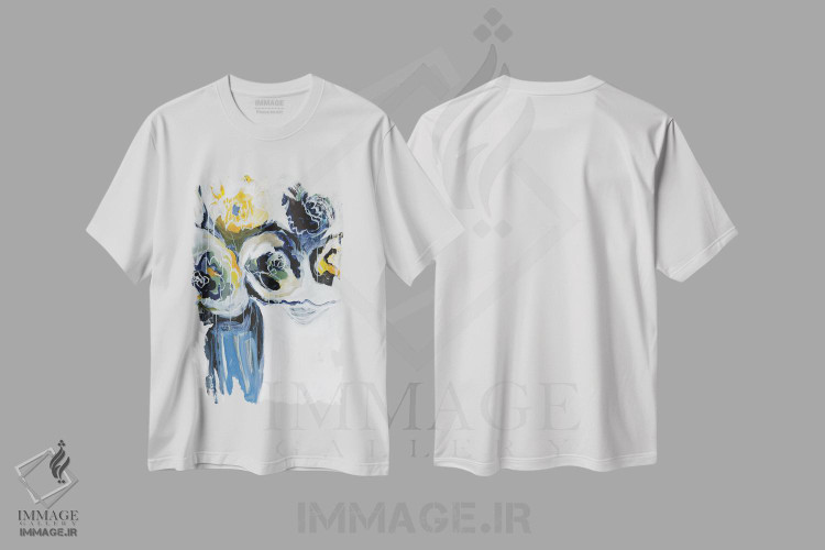 تیشرت طرح دار شکوفایی یک روز جدید، مدیوم اثر آنجلا ماریـتز | immage.ir