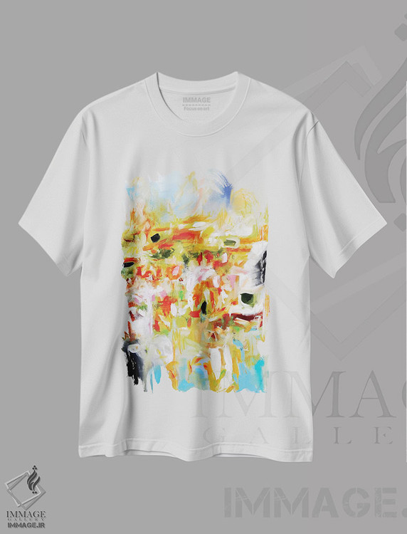 تیشرت طرح دار آثار بهار، آبستره اثر آندرادا آنخل | immage.ir