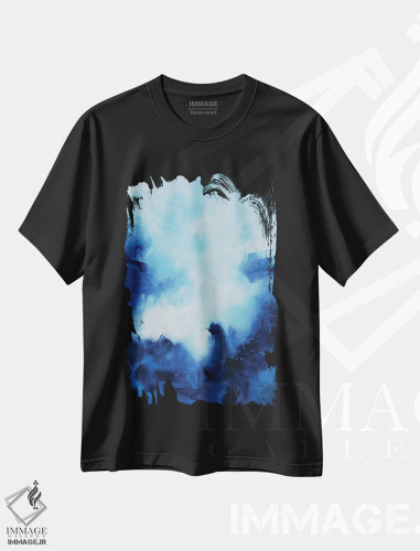 تیشرت طرح دار انتزاعی بیست و سوم اثر آندرادا آنخل | فروشگاه ایماژ
