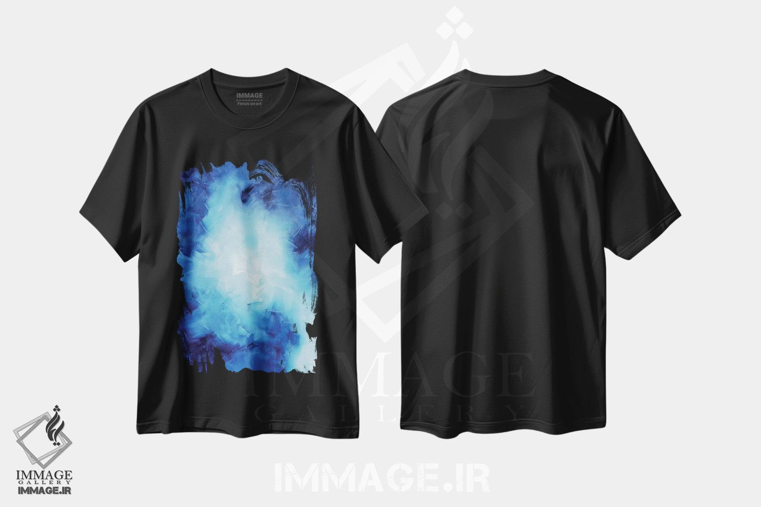 تیشرت طرح دار انتزاعی پانزدهم اثر آندرادا آنخل | فروشگاه ایماژ