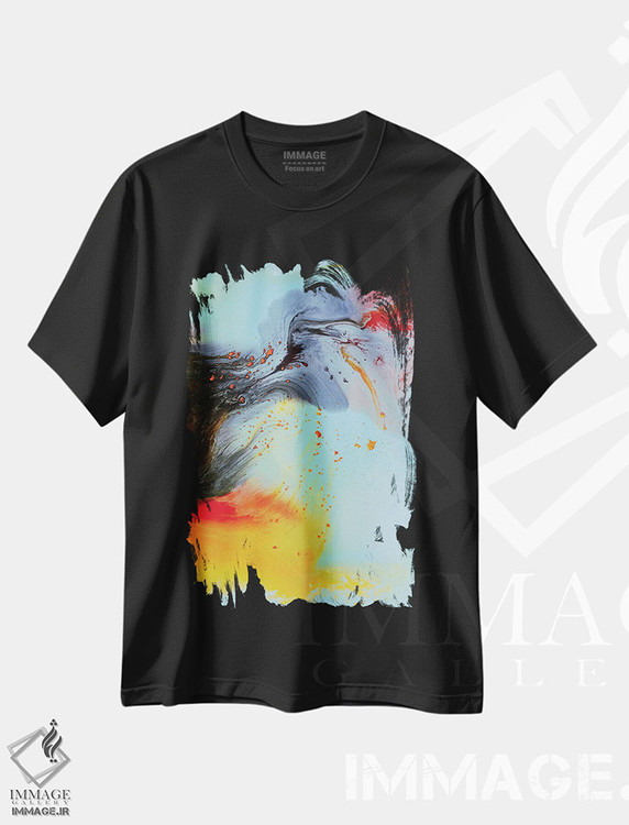 تیشرت طرح دار مجموعهٔ مایع دو اثر آندرادا آنخل | فروشگاه ایماژ