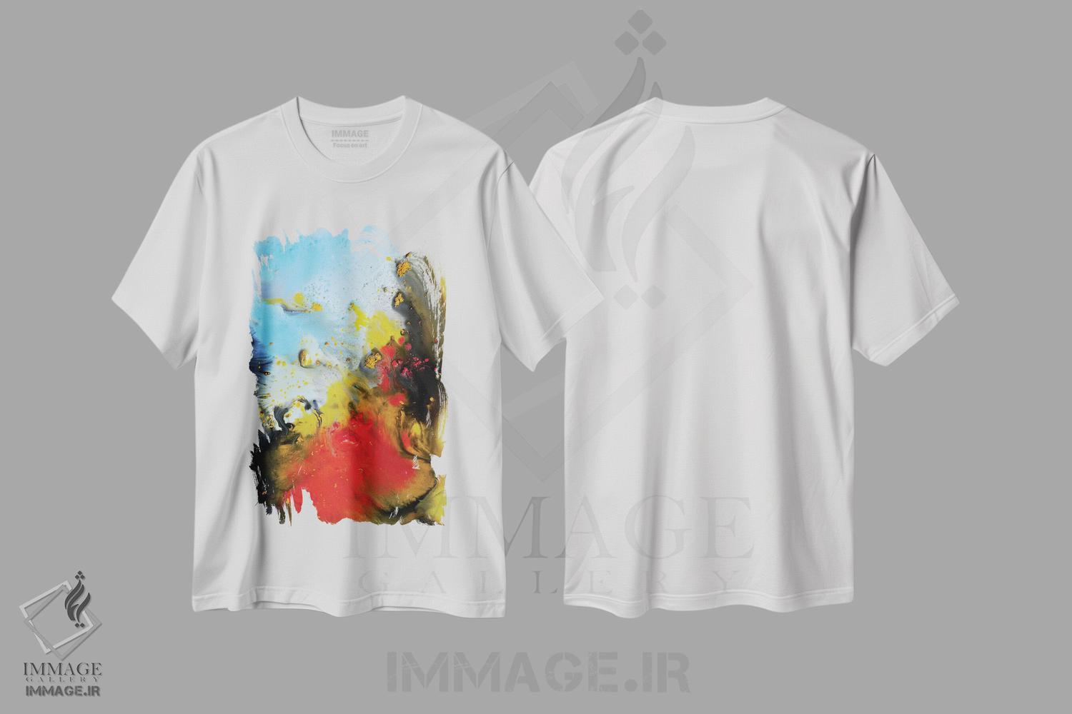 تیشرت طرح دار مجموعهٔ مایع یک اثر آندرادا آنخل | immage.ir