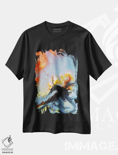 تیشرت طرح دار مجموعهٔ مایع پنج اثر آندرادا آنخل | فروشگاه ایماژ