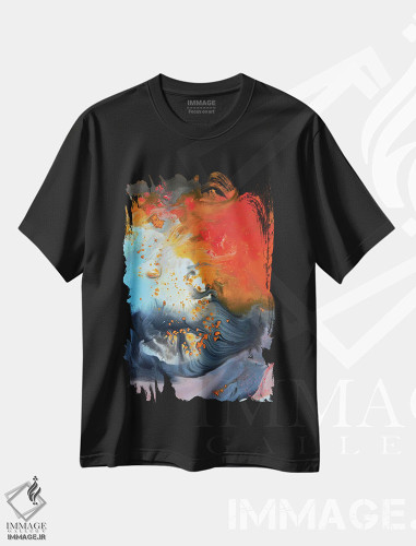 تیشرت طرح دار مجموعهٔ مایع چهار اثر آندرادا آنخل | فروشگاه ایماژ